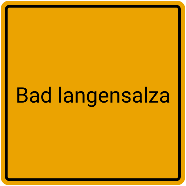 Meldebestätigung Bad Langensalza